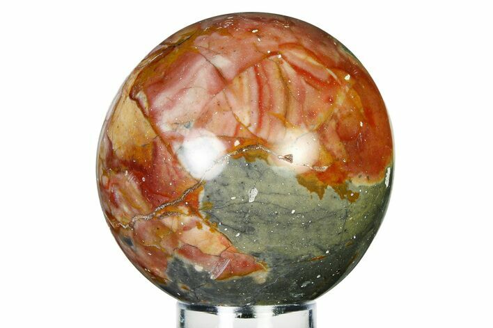 Polished Polychrome Jasper Sphere - Madagascar #337244